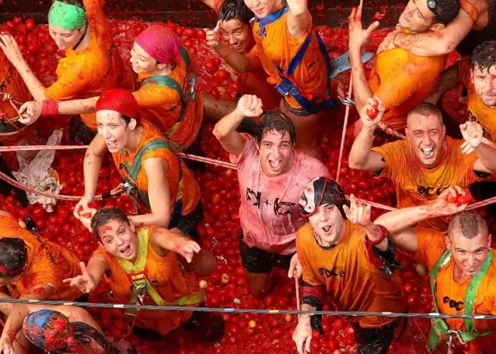 Lễ hội La Tomatina ném cà chua Tây Ban Nha