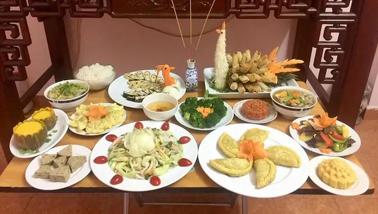 Mâm cỗ ngày Rằm tháng Giêng