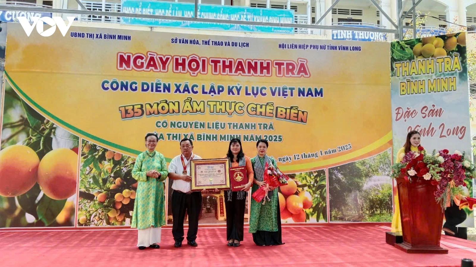 Xác nhận kỷ lục 135 món ăn làm từ Thanh Trà